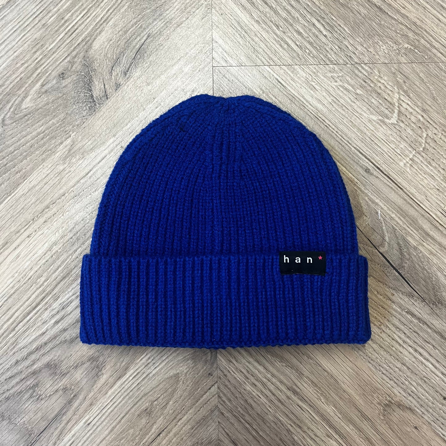 Ribbed Cobalt beanie