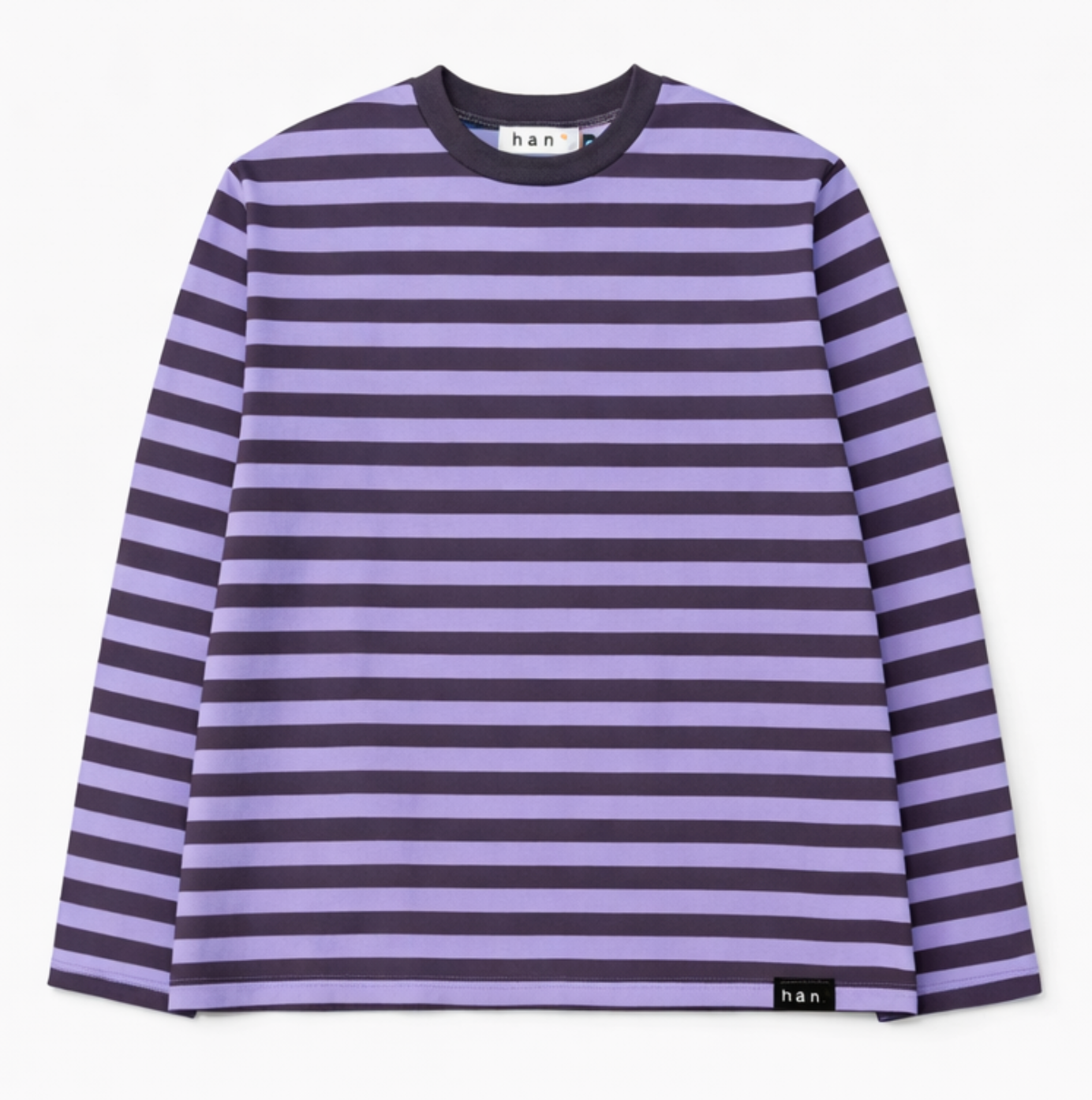 Taupe & Lilac Striped Long Sleeve