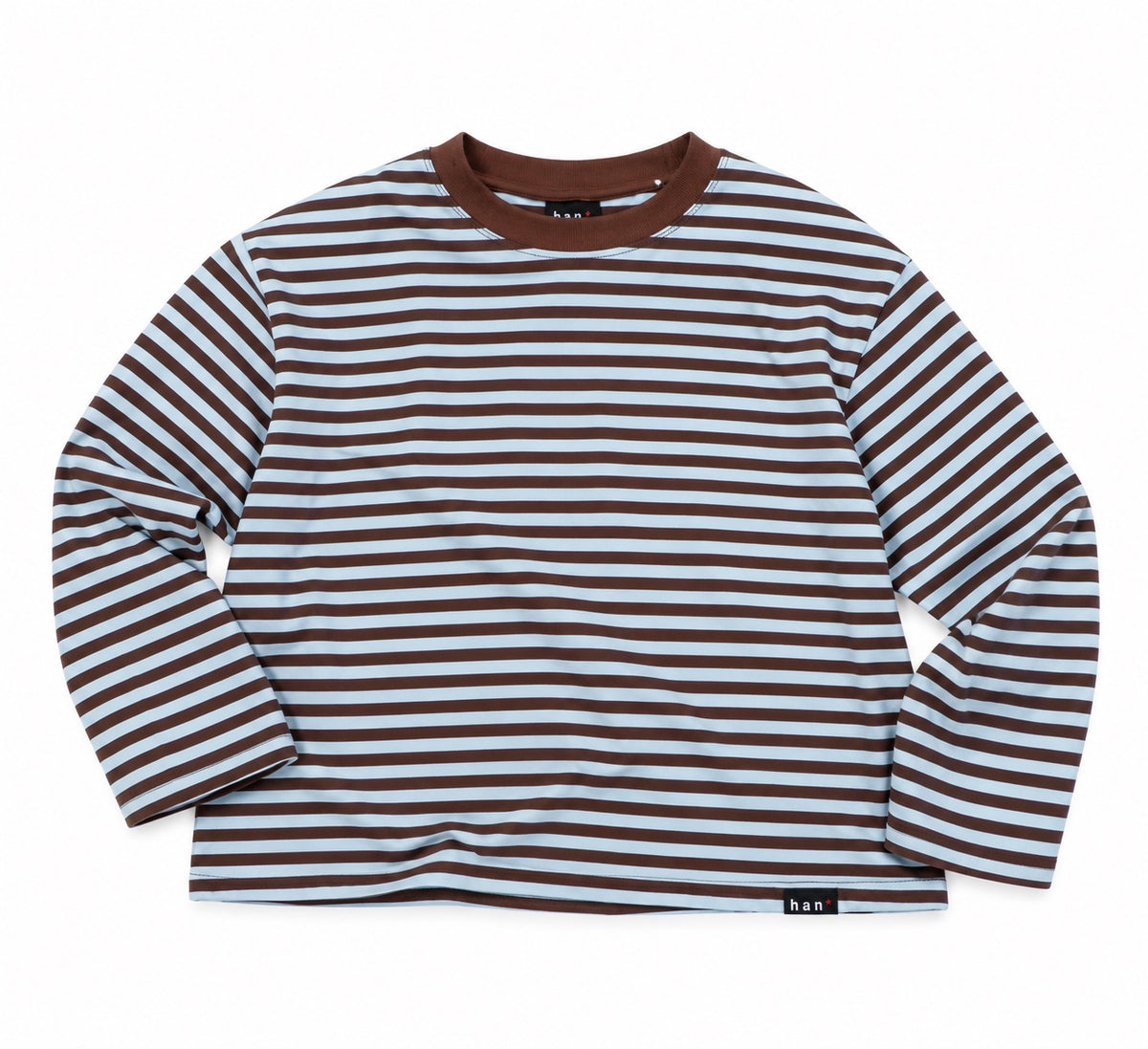 Blue & Brown Striped Long Sleeve