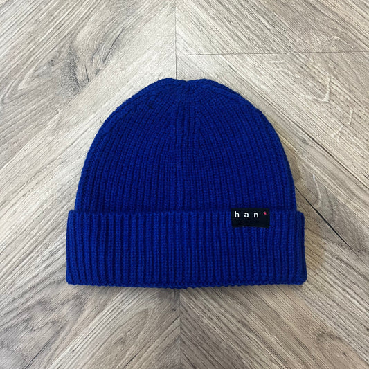 Ribbed Cobalt beanie