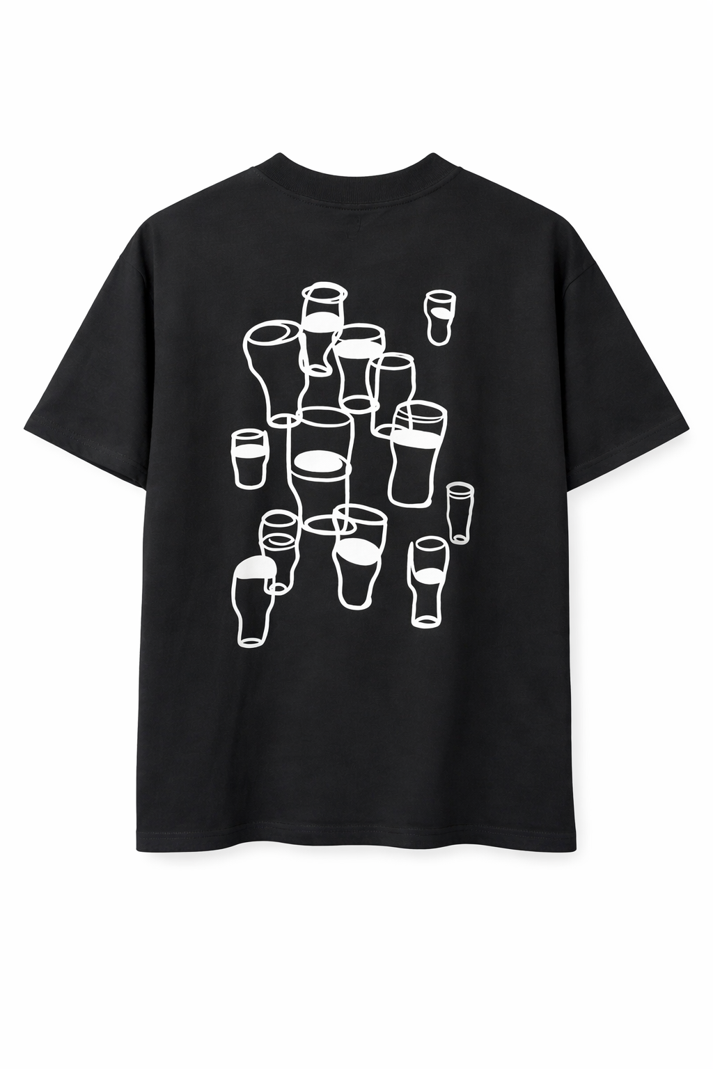 A pint of plain Black Tee