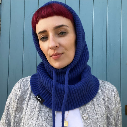 Cobalt Knitted Snood