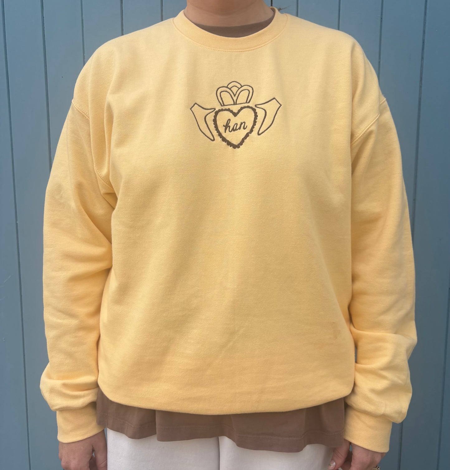 Butter Yellow Claddagh Sweat