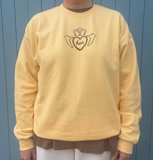 Butter Yellow Claddagh Sweat