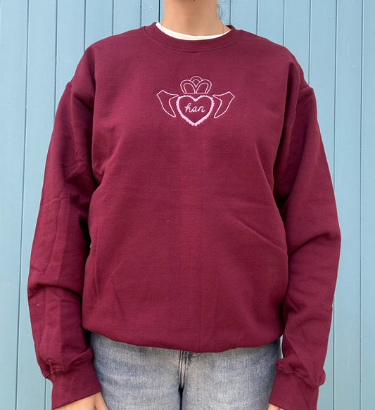 Burgundy Claddagh Sweat