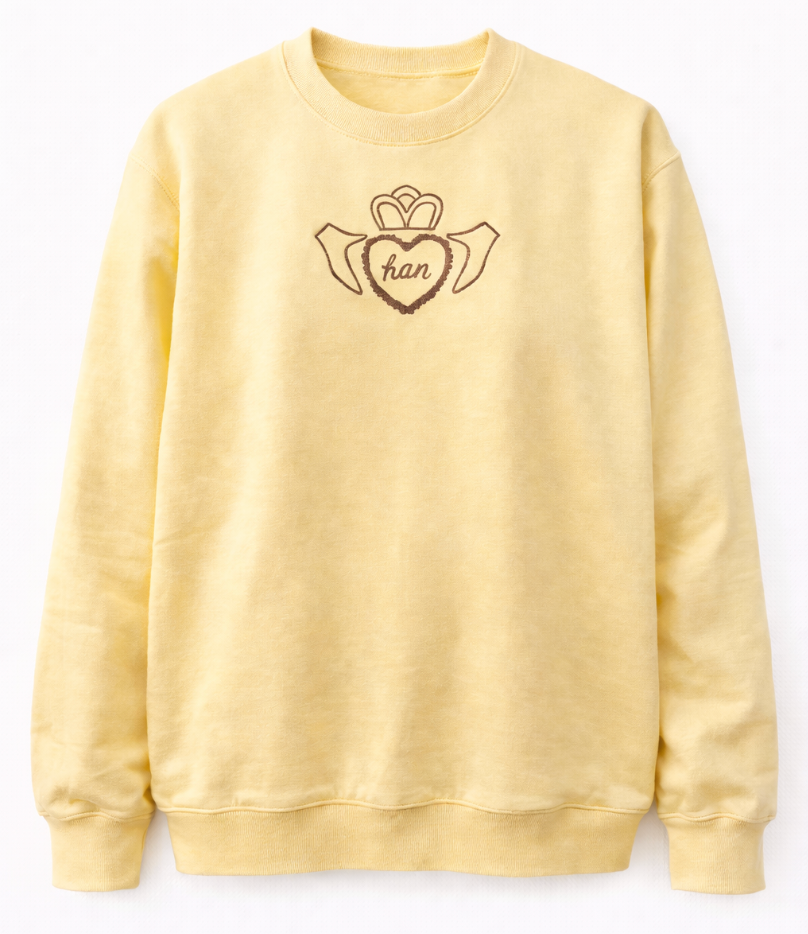 Butter Yellow Claddagh Sweat