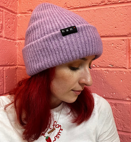 Vibrant Lavender Colour Pop Beanie
