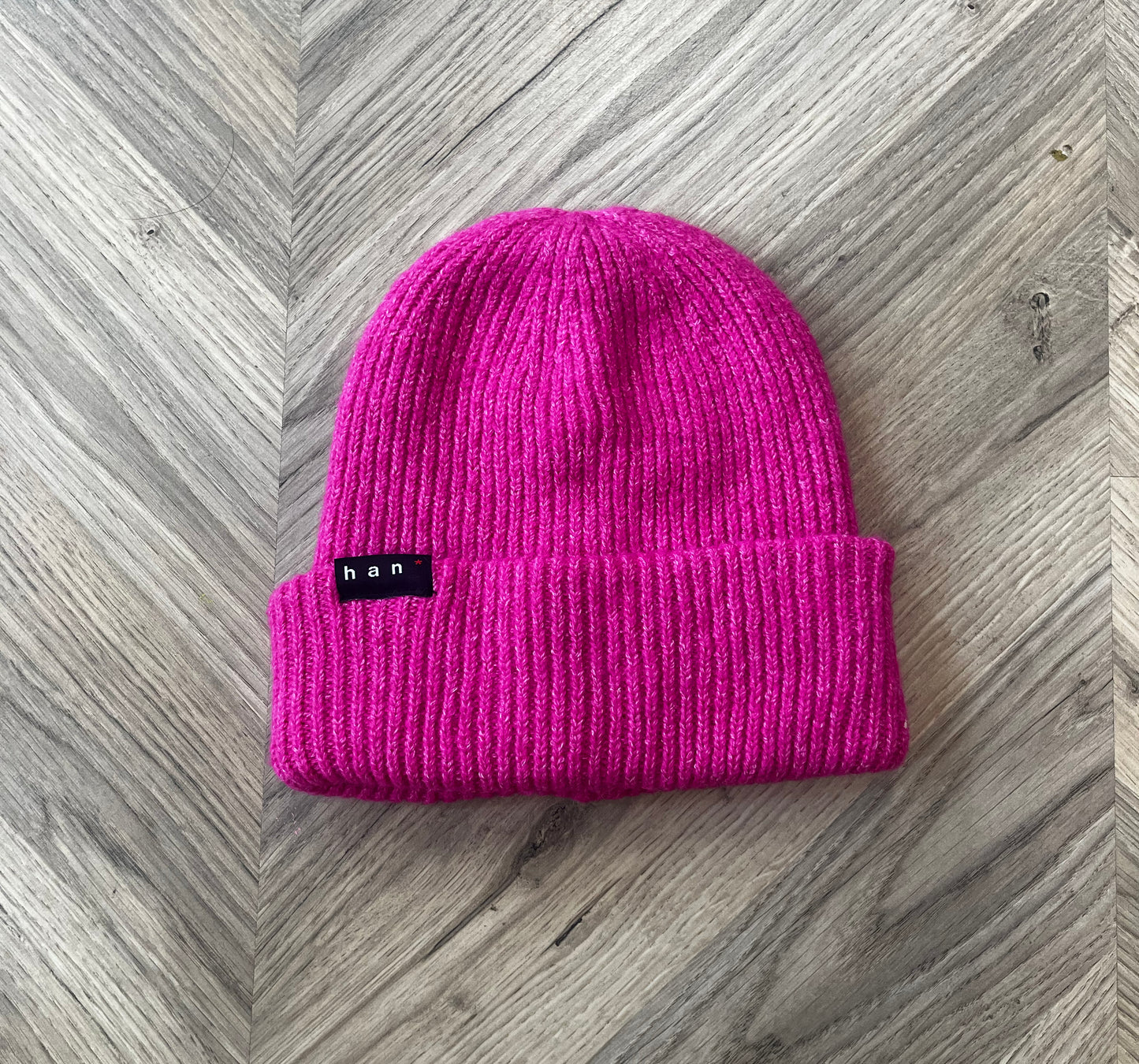 Vibrant Pink Colour Pop Beanie