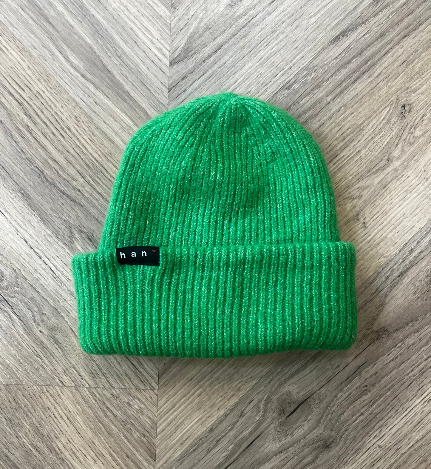 Vibrant Green Colour Pop Beanie
