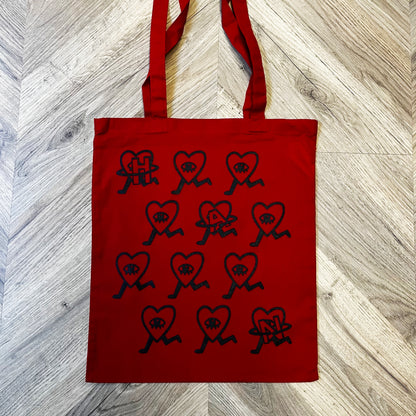 Love on the Run Red Tote