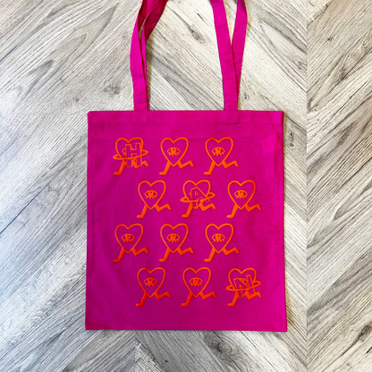 Love on the Run Pink Tote